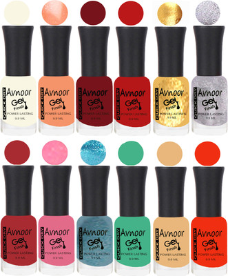 

Avnoor Velvet Matte Gel Nail Polish Combo 1548 Multicolor(Pack of 12)