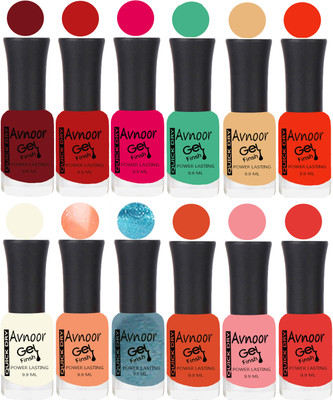 

Avnoor Velvet Matte Gel Nail Polish Combo 1587 Multicolor(Pack of 12)