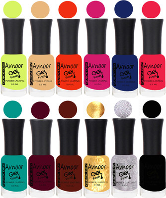 

Avnoor Velvet Matte Gel Nail Polish Combo 1433 Multicolor(Pack of 12)