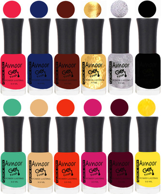 

Avnoor Velvet Matte Gel Nail Polish Combo 1533 Multicolor(Pack of 12)