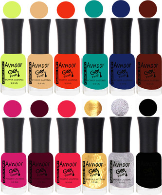 

Avnoor Velvet Matte Gel Nail Polish Combo 1451 Multicolor(Pack of 12)