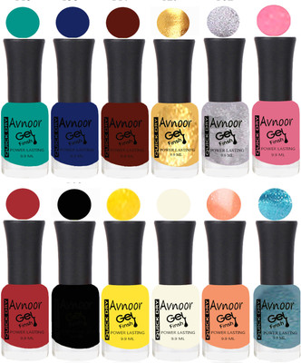 

Avnoor Velvet Matte Gel Nail Polish Combo 1404 Multicolor(Pack of 12)