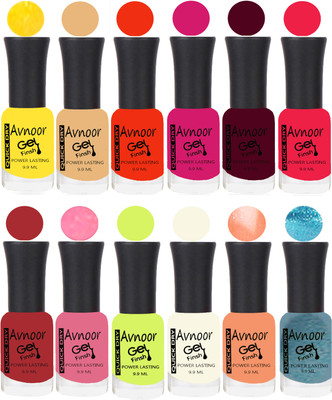 

Avnoor Velvet Matte Gel Nail Polish Combo 1496 Multicolor(Pack of 12)