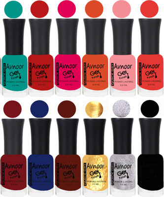 

Avnoor Velvet Matte Gel Nail Polish Combo 1452 Multicolor(Pack of 12)