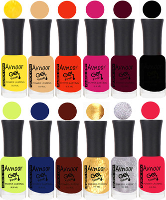 

Avnoor Velvet Matte Gel Nail Polish Combo 1575 Multicolor(Pack of 12)