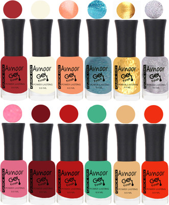 

Avnoor Velvet Matte Gel Nail Polish Combo 1556 Multicolor(Pack of 12)