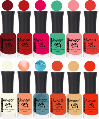 

Avnoor Velvet Matte Gel Nail Polish Combo 1590 Multicolor(Pack of 12)