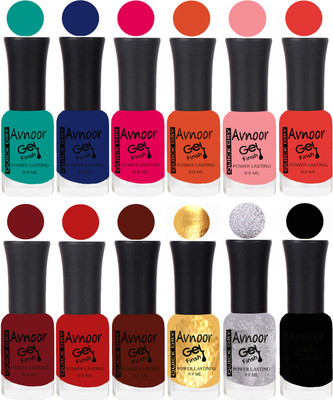 

Avnoor Velvet Matte Gel Nail Polish Combo 1335 Multicolor(Pack of 12)
