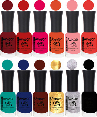 

Avnoor Velvet Matte Gel Nail Polish Combo 1321 Multicolor(Pack of 12)