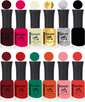 

Avnoor Velvet Matte Gel Nail Polish Combo 1385 Multicolor(Pack of 12)