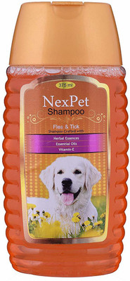 

Medfly Healthcare NexPet Herbal Anti Tick, Allergy Relief, Anti-dandruff, Anti-fungal, Anti-itching, Anti-microbial, Shampoo for Dogs with Premium Essence - Covers More Than 60 Washes - (375 ml) Flea and Tick Herbal Essence Dog Shampoo(375 ml)