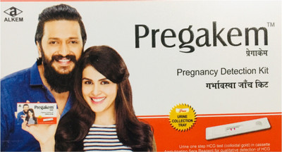 pregakem PREGNANCY DETECTION KIT..WITH URINE COLLECTION TRAY.. (3 TEST KIT PACK) Pregnancy Test Kit(3 Tests)