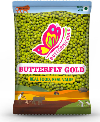 

BUTTERFLY GOLD Unpolished Green Moong Dal (Whole)(500 g)