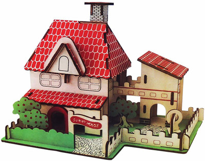 

Webby 3D DIY Wooden Sunny House Jigsaw Puzzle(55 Pieces)