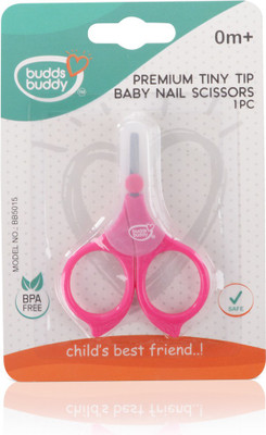 

Buddsbuddy Premium Tiny Tip Baby Nail Scissors 1pc BB5015,Pink