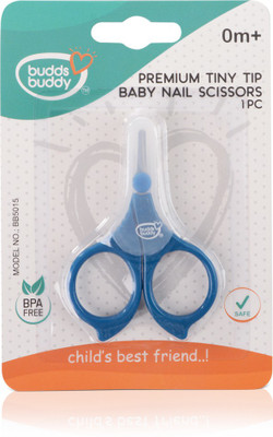 

Buddsbuddy Premium Tiny Tip Baby Nail Scissors 1pc BB5015,Blue