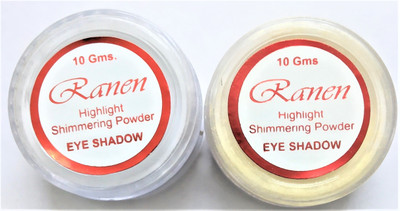 

Ranen Shimmer Magic Glitter GOLD & SILVER Eyeshadow, 10g each(Silver, Gold)