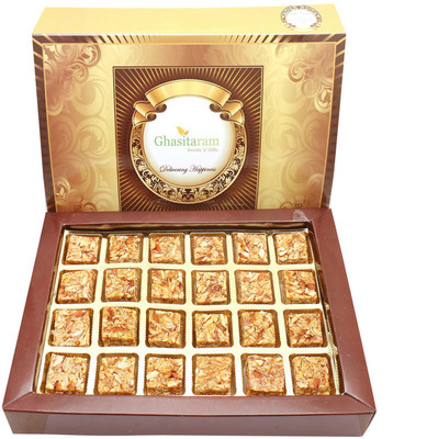 

Ghasitaram Gifts Roasted Almond Bites 24 pcs Box(480 g, Box)