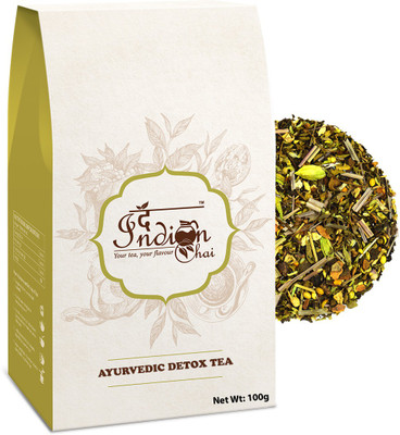 

The Indian Chai Ayurvedic Detox Tea Tulsi, Cloves, Lemon Grass, Peppermint, Cinnamon, Fennel, Ginger, Black Pepper, Cardomom Herbal Infusion Vacuum Pack(100 g)