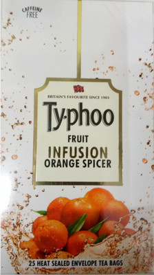 

Typhoo Orange Spicer Orange Infusion Tea Bags(25 Bags, Box)