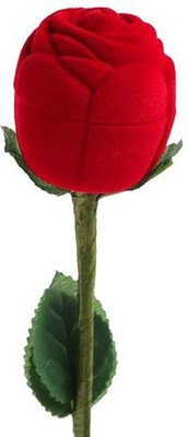 

KRISHNATRADERS380 Velvet Red Rose Ring Box For Women, Girls & Loved Ones (Gift, Engagement) Single Box Without Ring - Valentin Gift For Girls & Boys Ring Box Vanity Box (Red) Ring Box Vanity Box(Red)