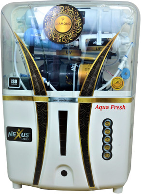 

Aqua Fresh diamond trans ro+uv+uf+tds+mineral 15 L 12 L RO + UV + UF + TDS Water Purifier(White)