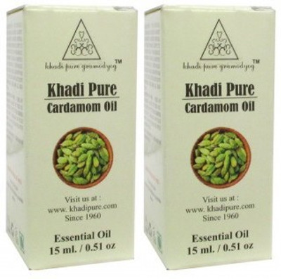 

Khadi Pure Herbal Cardamom Essential Oil 30 ml (set of 2)(30 ml)