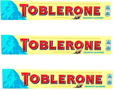 

Toblerone Crunchy Almonds Chocolate Bars(Pack of 3, 100 g)