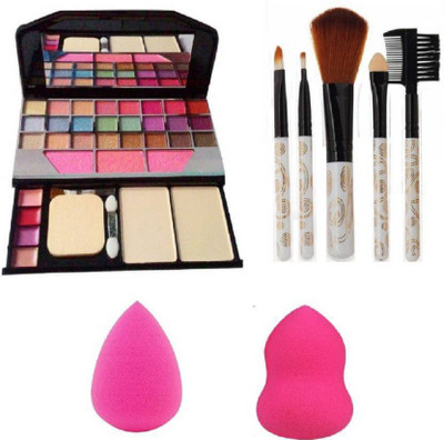 

Ladymode T.Y.A 6155 Makeup kit + 5 pcs Makeup Brush + 2 pc Blender Puff Combo(Set of 8)