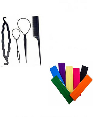 

S R Enterprises hair hold haed bands use for men and women and diy kit tools [pack of 11pcs](Set of 11)