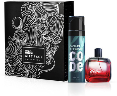 

Wild Stone Gift Pack (50 ml Ultra Sensual Perfume + 120 ml Code Steel Perfume Body Spray)(Set of 2)