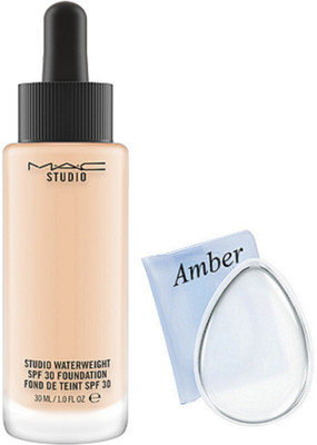 

Amber Silicone Puff & Waterweight Foundation Spf 30(Set of 2)
