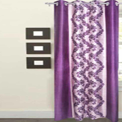 Soulful Creations 152 cm (5 ft) Polyester Semi Transparent Window Curtain Single Curtain(Printed, Multicolor)