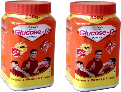 ARIHANT'S GLUCOSE- C INSTANT Energy Drink(2x0.5 kg, ORANGE Flavored)