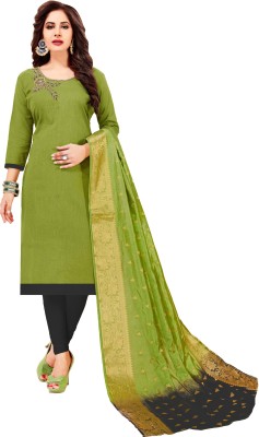 Blissta Cotton Blend Solid Salwar Suit Material