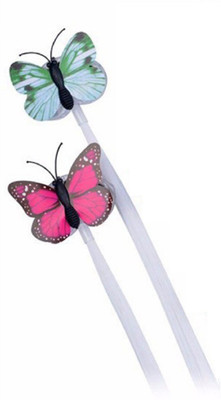 

PSYCHE Party Wear Stylish Color Changing Light Emitting Butterfly Braids Hair Fiber for Evening Parties ( Pack of 2) Hair Accessory Set, Hair Pin, Hair Clip(Multicolor)