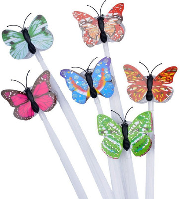 

eDUST Party Wear Color Changing Light Emitting Butterfly Braids Hair Fiber for Evening Parties (Pack of 6) Hair Accessory Set, Hair Clip, Hair Pin(Multicolor)