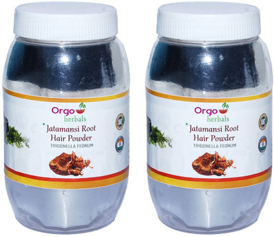 

Orgoherbals Jatamansi Root hair wash powder 500g Hair Color(Brown)