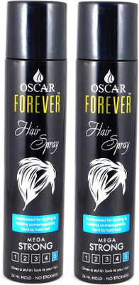 

Oscar Extreme Hold Hair Spray for Women and Men - 250 ml Hair Styler-Pack of-2-Bottle-(500ml) Hair Styling Hair Spray(500 ml)