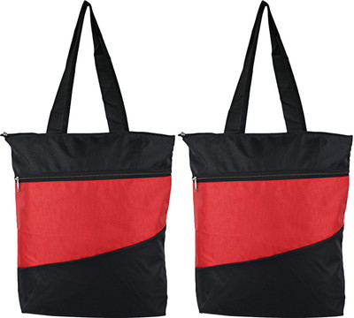 KUBER INDUSTRIES Women Red, Black Shoulder Bag(Pack of: 2)