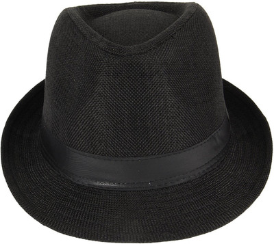 ZACHARIAS Fedora Hat(Black, Pack of 1)