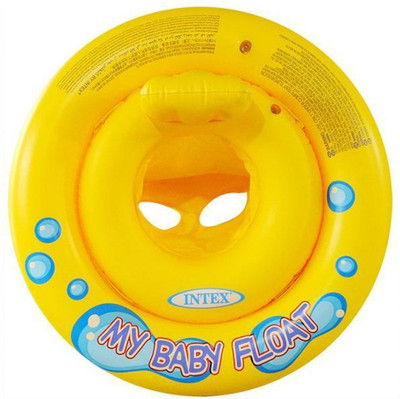 INTEX Baby Float Inflatable Swimming Pool Tube ( 59574) Inflatable Pool Accessory(Yellow)