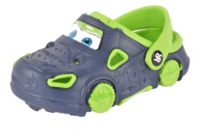 

Yellow Bee Boys Sling Back Clogs(Green