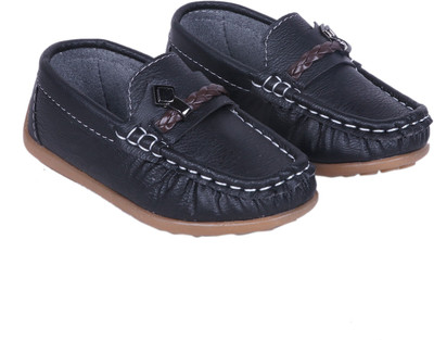 

FEETWELL Boys Slip on Loafers(Black