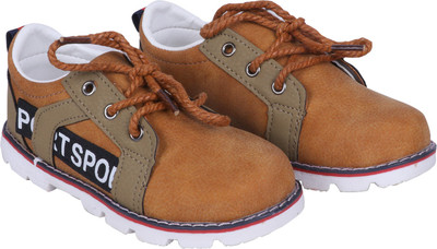 

FEETWELL Boys Lace Casual Boots(Brown