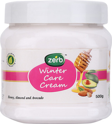 

Zerb Winter Care Moisturizing Cream Lotion Enriched With Honey Almond Avocado And Aloe Vera Natural Extracts - 500g(1 g)