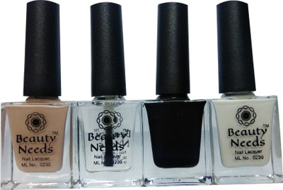 

beauty needs BNC-NP-020,NP-024,NP-037,NP-038 Nude, Transparent, Black, White(Pack of 4)