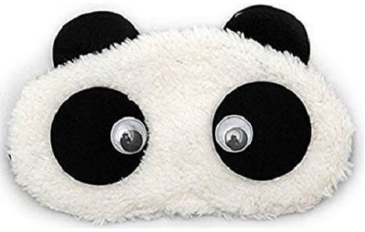 AweStuffs Rolling Eyes Panda Sleeping Nap Eye Shade Cartoon Blindfold Sleep Eyes Cover Travel Rest Patch Sleep Plush Mask Eye Shade(White)