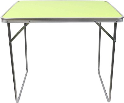Kurtzy Camping Portable Aluminium Outdoor Table Metal Outdoor Table(Finish Color - Green, Pre-assembled)