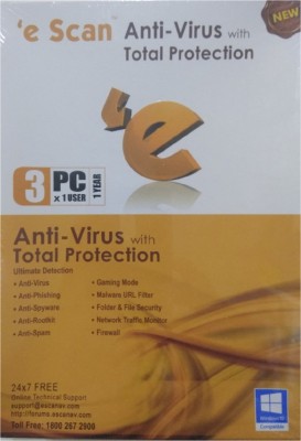 

ESCAN Anti-virus 3 User 1 Year